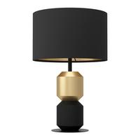 Tischleuchte 390188 - Messingfarben/Goldfarben, Konventionell, Textil/Metall (32,0/49,0cm) - Eglo