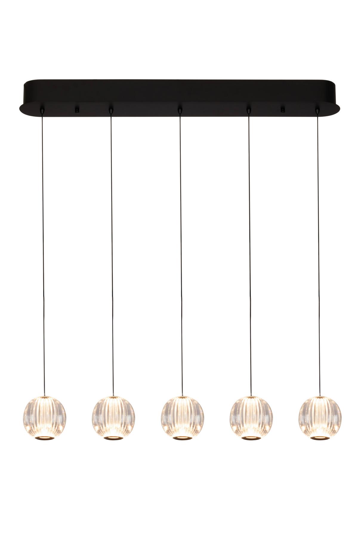 LAMPA WISZĄCA LED NEW YORK *DK* - przejrzysty, Design, tworzywo sztuczne/metal (84/11/150cm) - Dieter Knoll