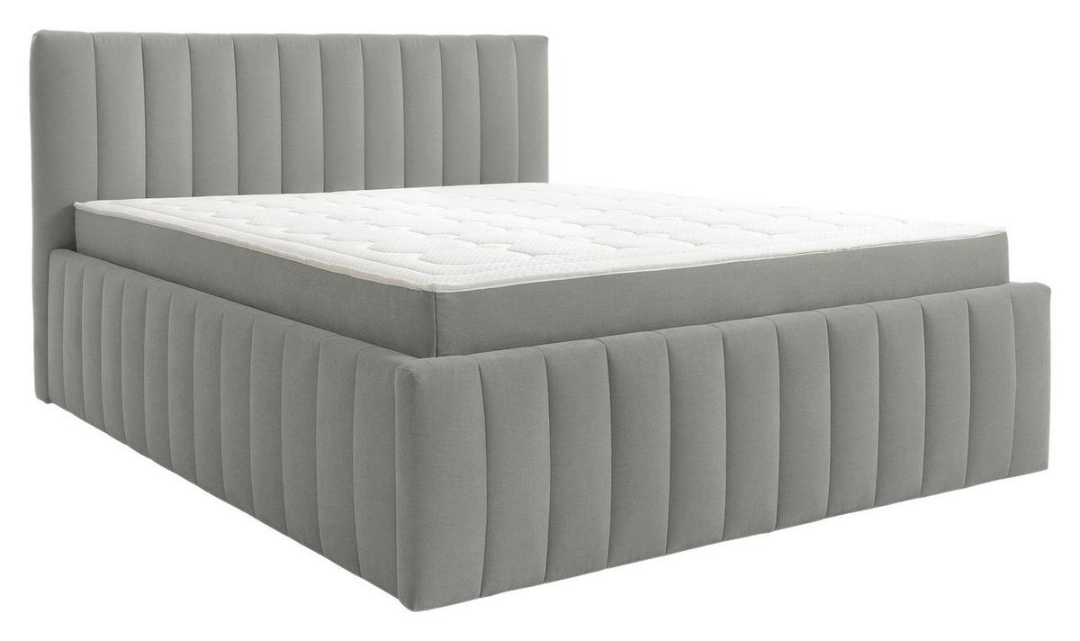 Tapecirani Krevet Orinoco - siva/crna, Moderno, drvni materijal/metal (160/200cm) - Based