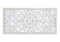 DEKORACJA ŚCIENNA 10040807 - NATURAL LIVING - biały, Basics, drewno (61/30/2cm)