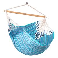 Hängesessel Kingsize Hammock Chair Blau - Blau/Dunkelblau, KONVENTIONELL, Holz/Textil (140/170/210cm) - La Siesta