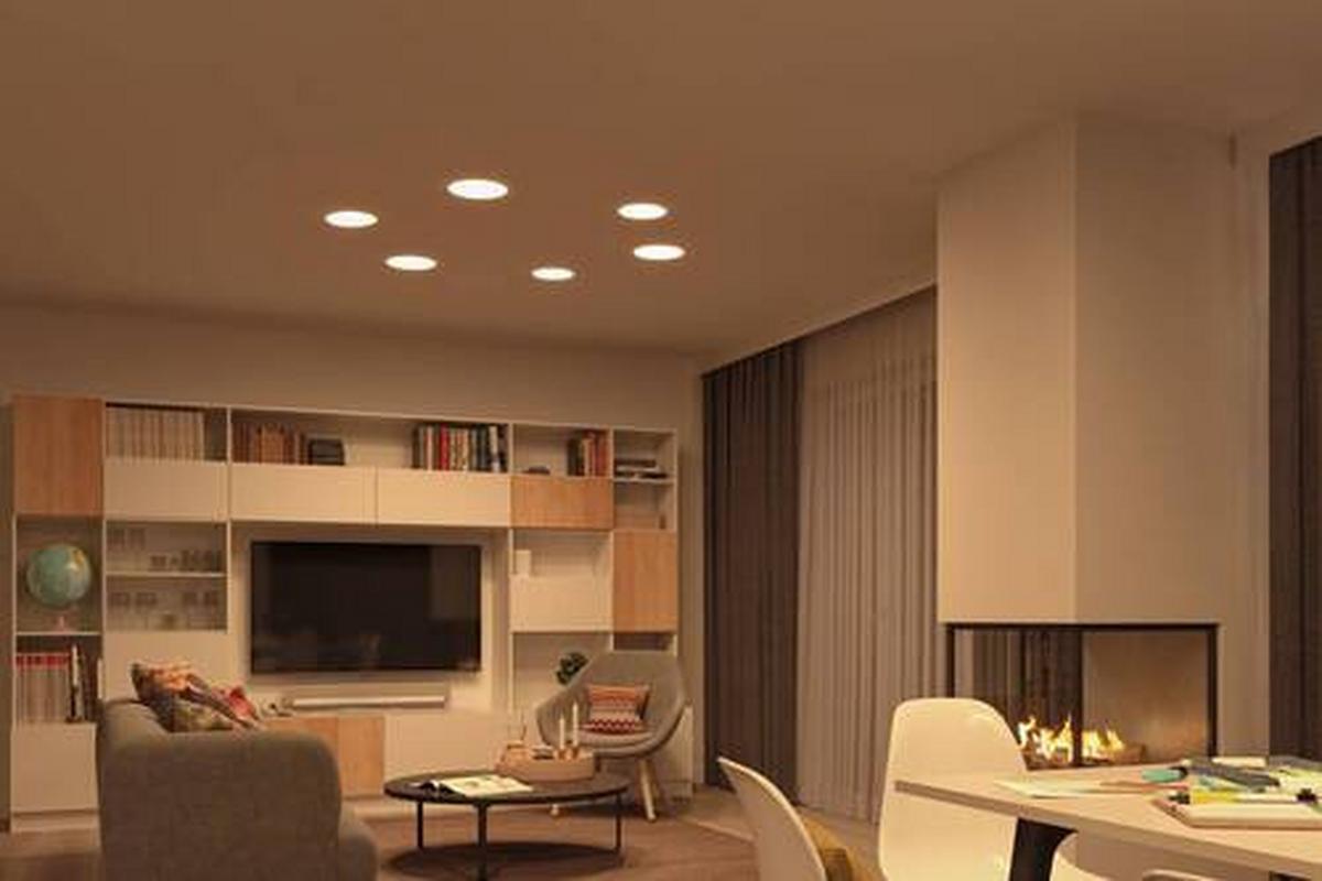 LED-Paneel Veluna VariFit in Weiß max. 15 Watt - Weiß, Basics, Kunststoff (18,5cm) - Paulmann