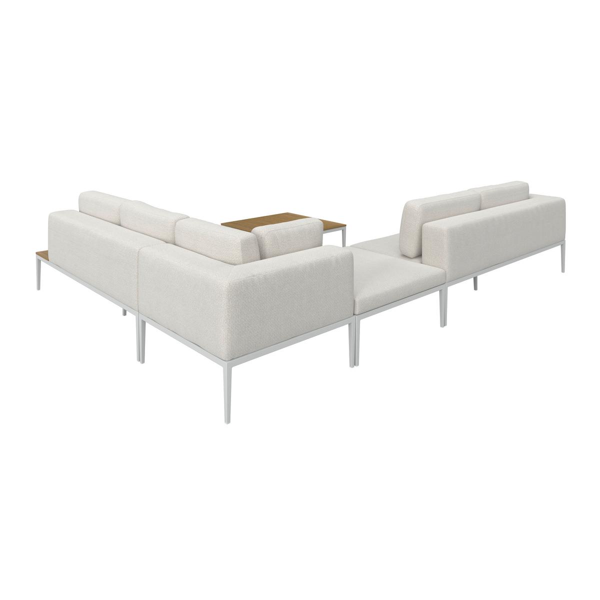 Lounge Garnitura Anna, Krem - krem barve/naravne barve, Moderno, kovina/umetna masa (270/68/90cm) - Bessagi Garden