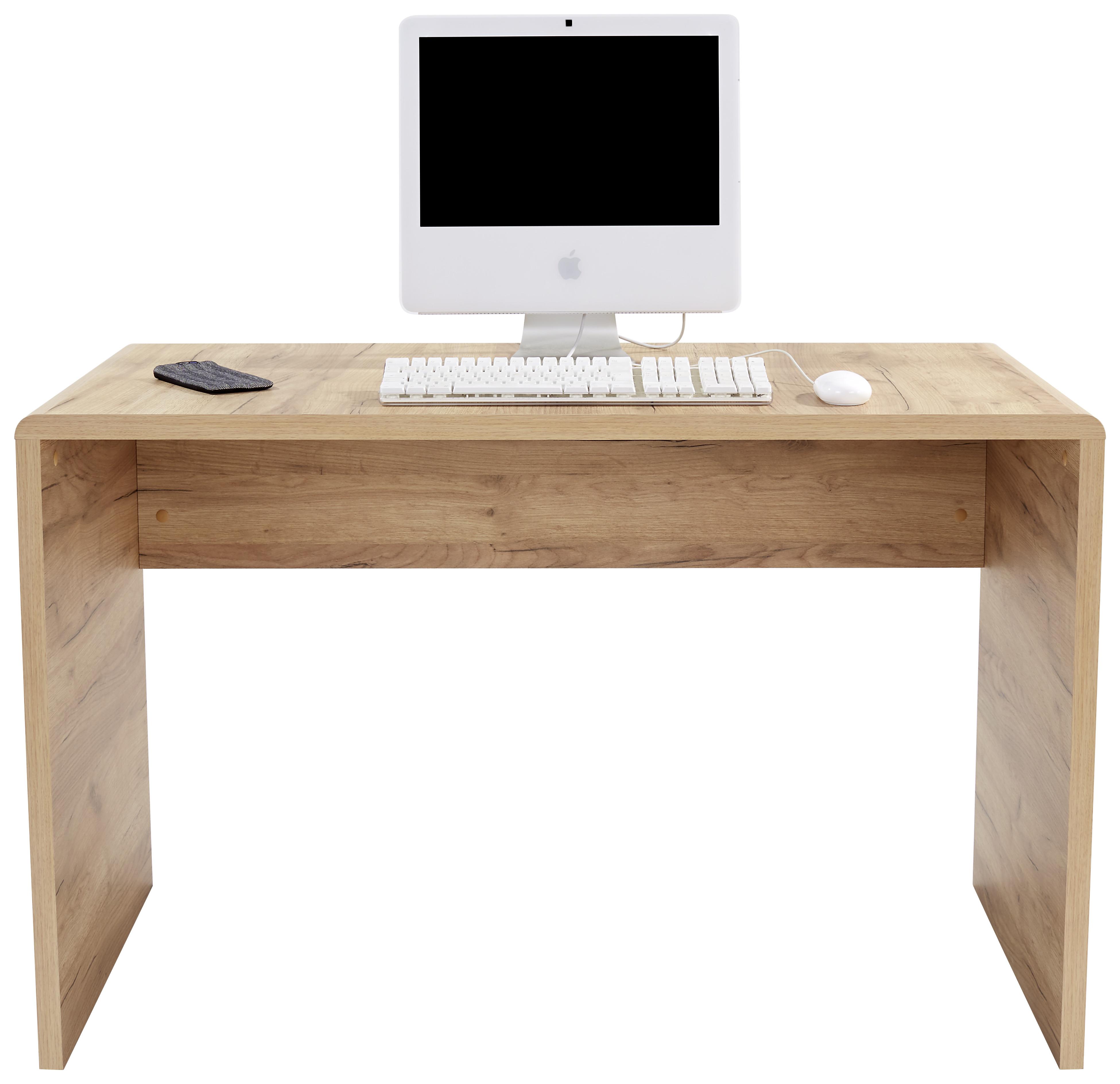 Íróasztal Tölgy Szín Fontana - tölgyfa, Modern, faalapú anyag (120/75,5/60cm)
