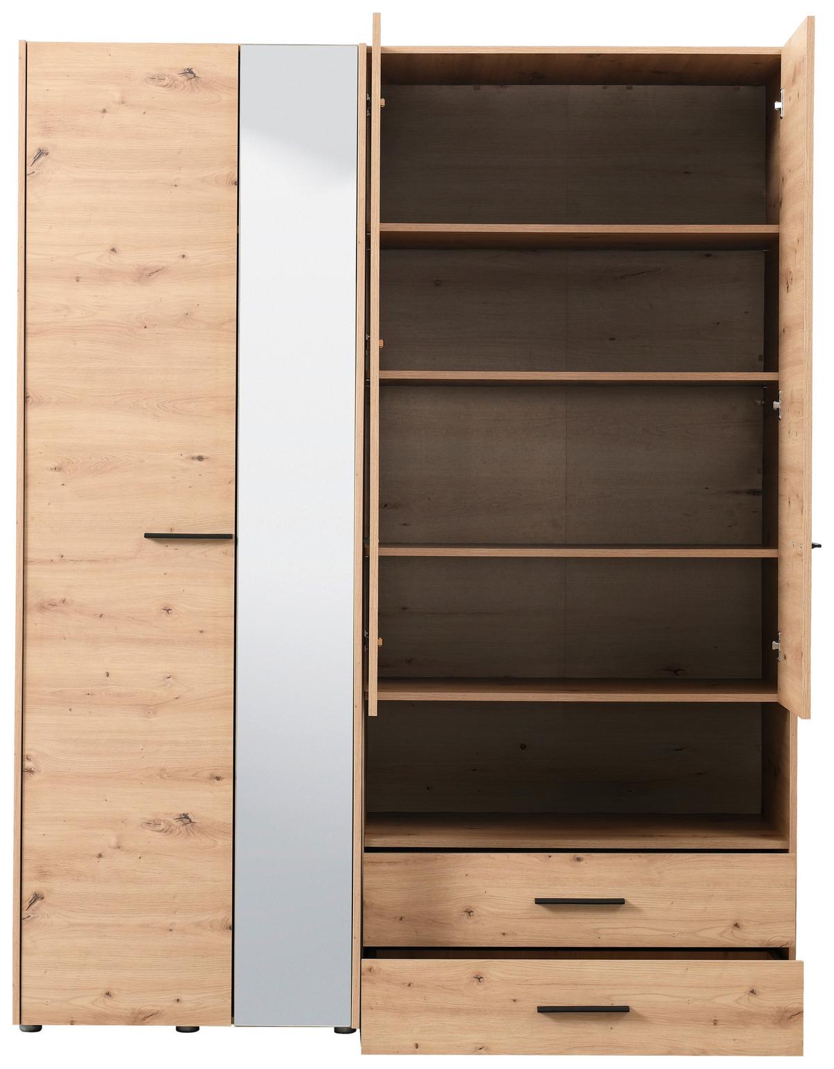 Schrank 2024 OLIER OE8 artisan eiche / schwarz