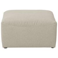 HOCKER LENA - Creme, Design, Kunststoff/Textil (75/45/75cm) - Max Winzer