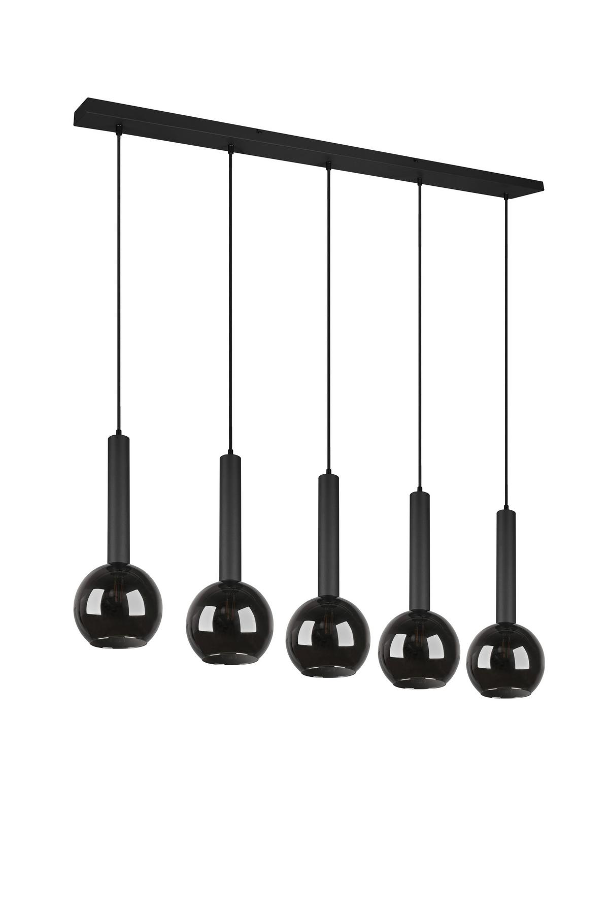 LAMPA WISZĄCA X30115032 HELSINGBORG - czarny, Trend, metal/szkło (115/30/150cm) - Dieter Knoll