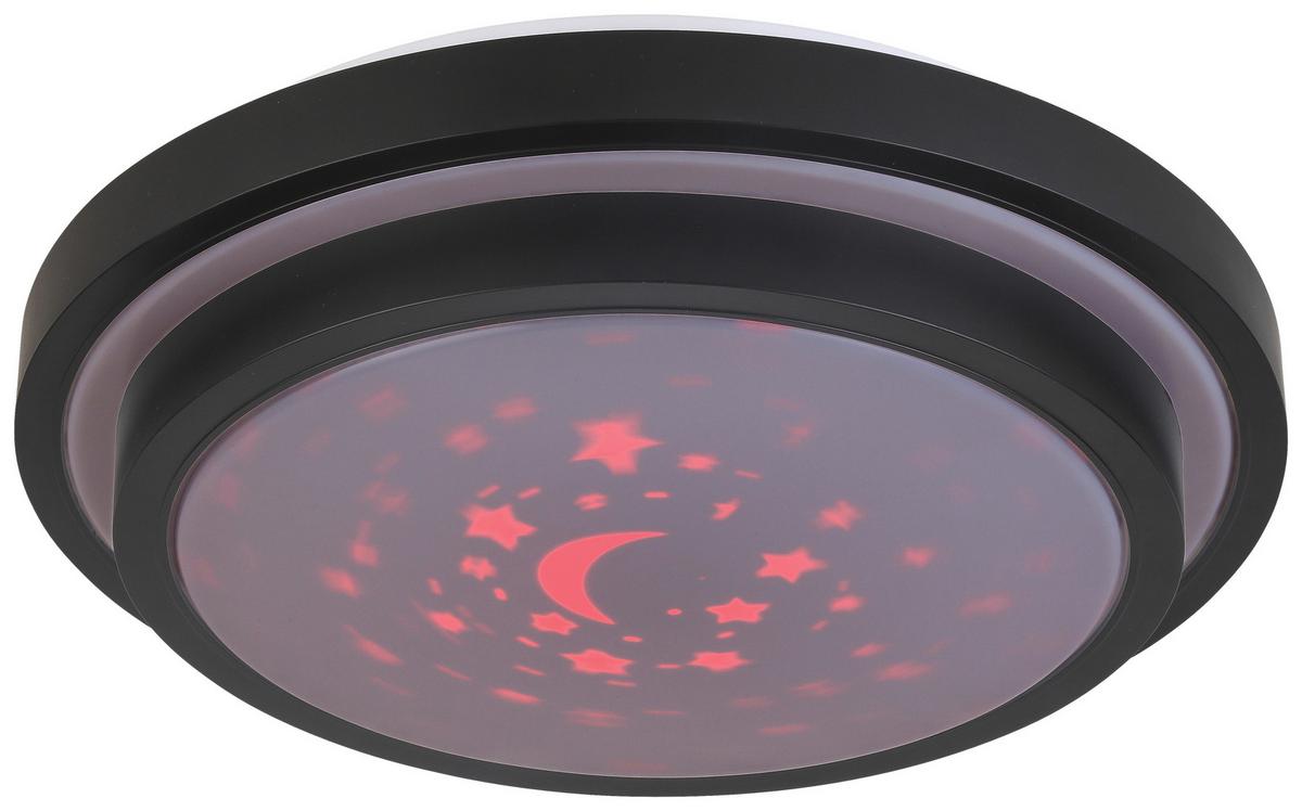 LED Mennyezeti Lámpa Porfiro - fekete, Modern, műanyag/fém (41/8,5cm) - Premium Living