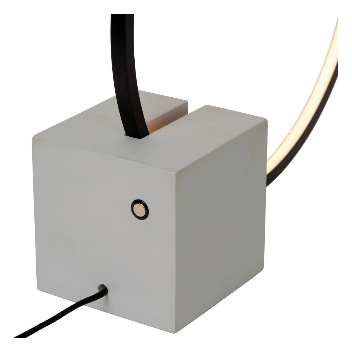 Led-tischleuchte 05555/06/30 Cirkelis - Schwarz/Grau, Konventionell, Metall (32/10/32cm) - Lucide
