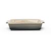 Auflaufform Elisa L Grau - Grau, Konventionell, Keramik (37,7/20,9/6,9cm) - Modern Living