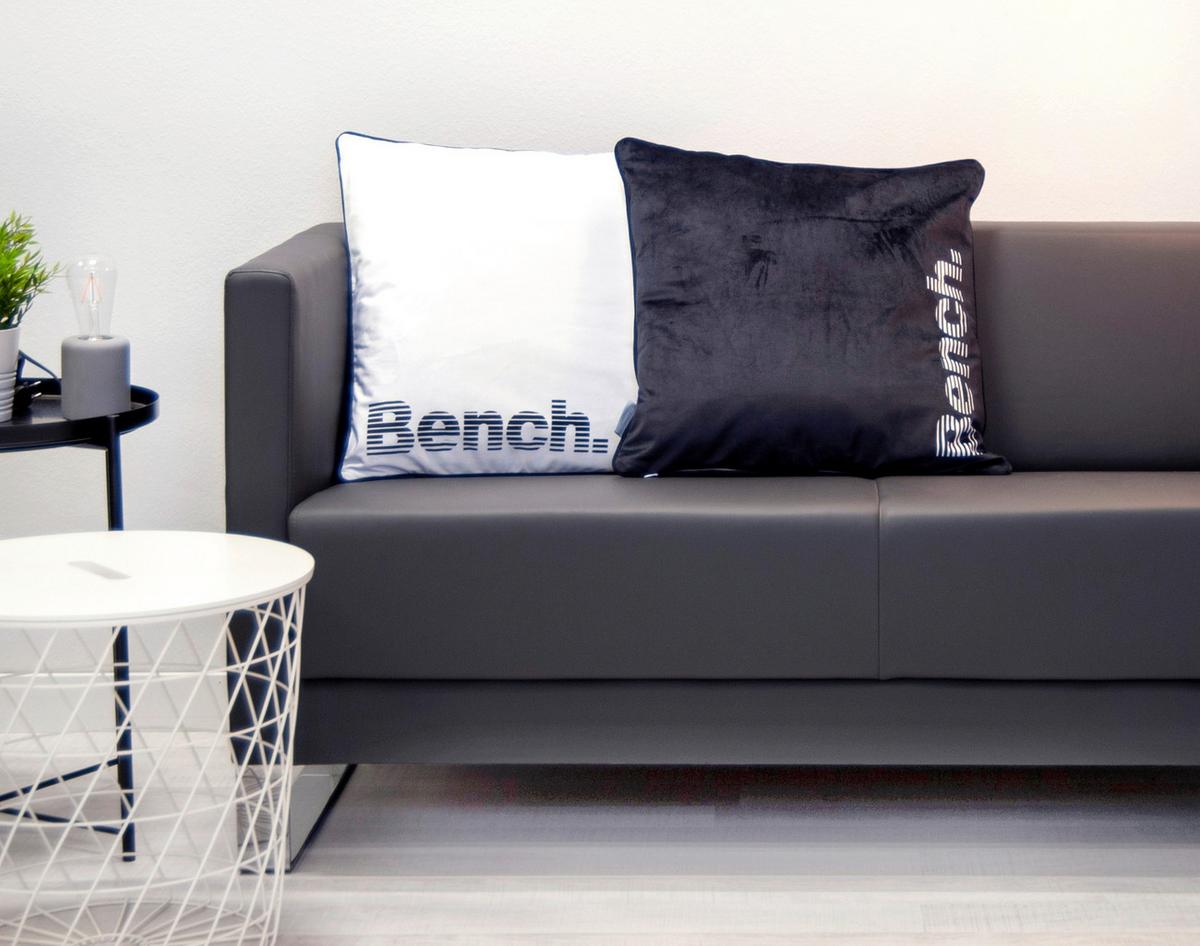 POSZWA NA PODUSZKĘ BENCH - czarny/biały, Konventionell, tkanina (50/50cm) - Bench