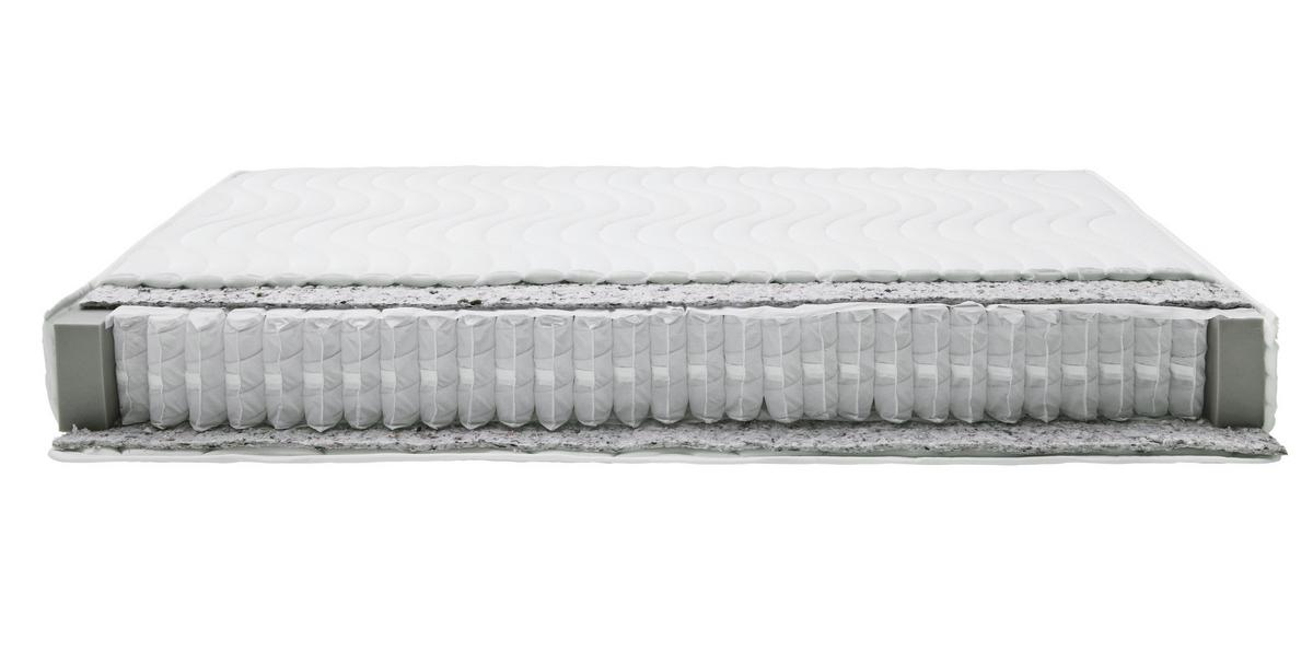 Taschenfederkernmatratze Dreamliner H3 ca. 160x200cm - Weiß, Textil (160/200cm) - Based
