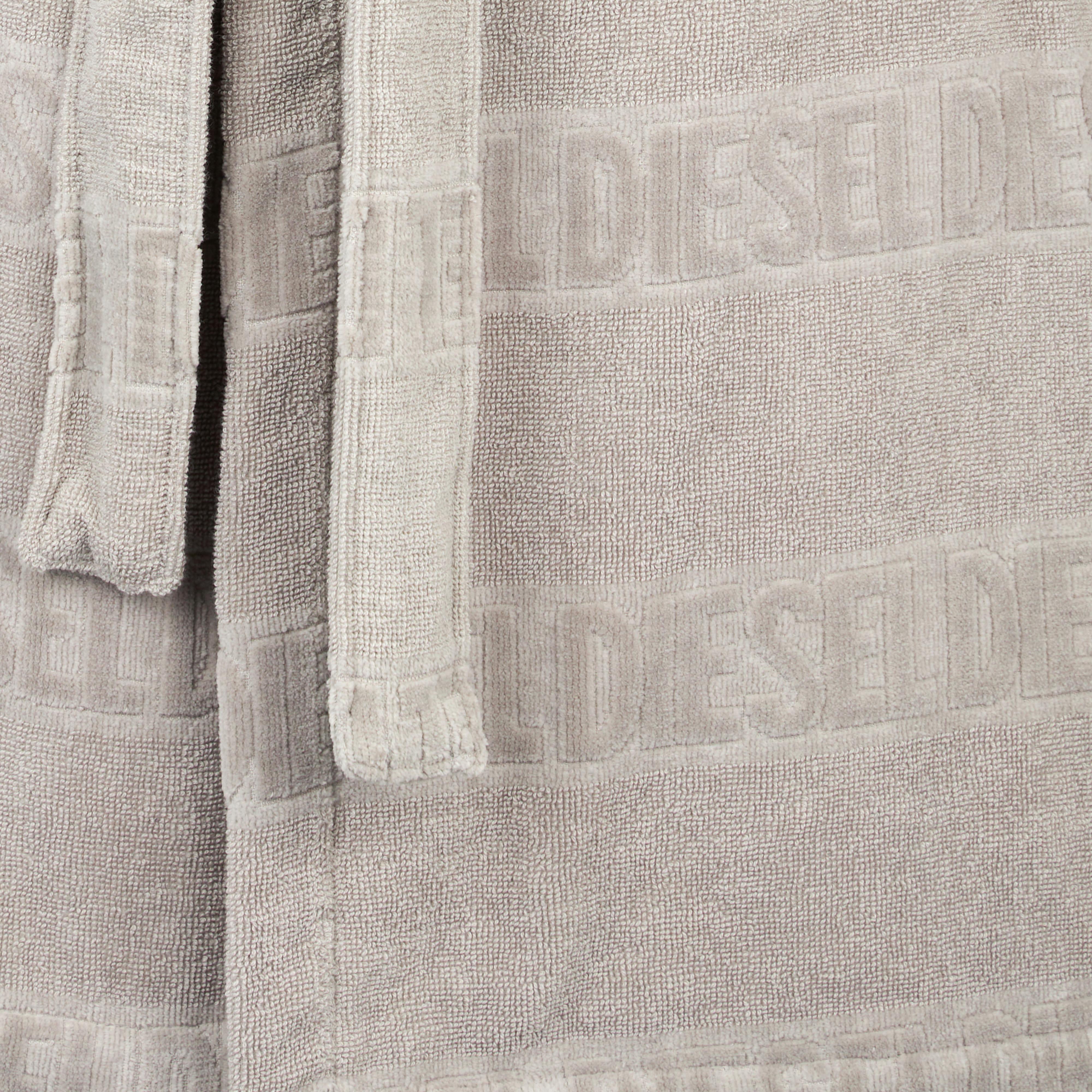 SZLAFROK KĄPIELOWY RUNNING LOGO - szary, Basics, tkanina (S/Mnull) - Diesel