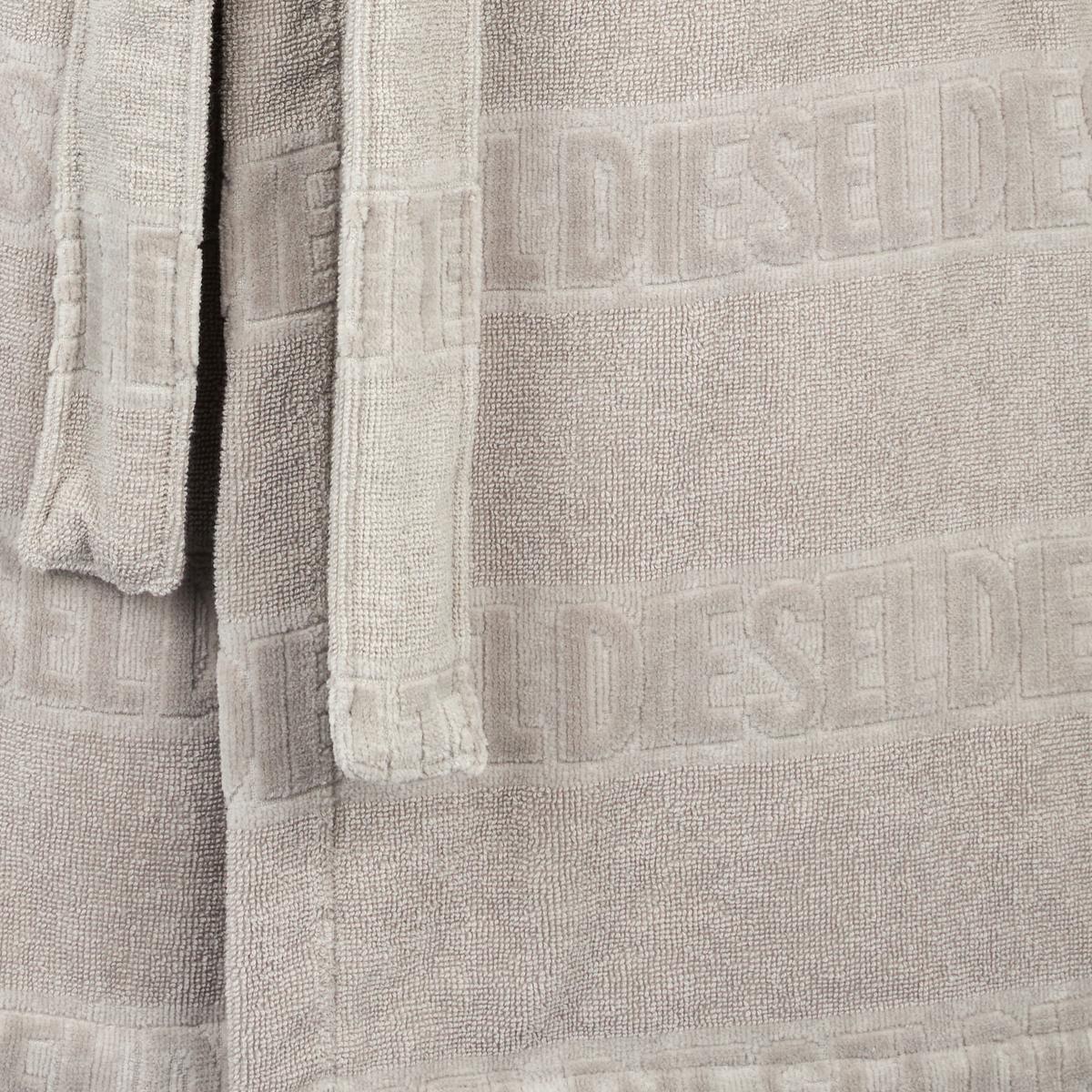 SZLAFROK KĄPIELOWY RUNNING LOGO - szary, Basics, tkanina (S/Mnull) - Diesel