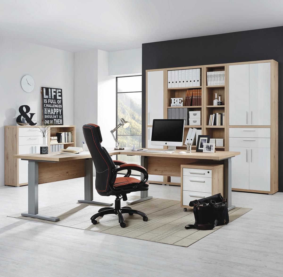 Schreibtischbeine aus Metall, 2er Set - Alufarben, Modern, Metall (70/64/70cm) - Mömax