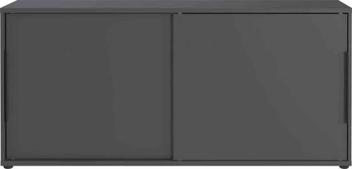 Aktenschrank Riberea in Graphitfarben - Graphitfarben, Modern, Holzwerkstoff (160/74/40cm) - Premium Living