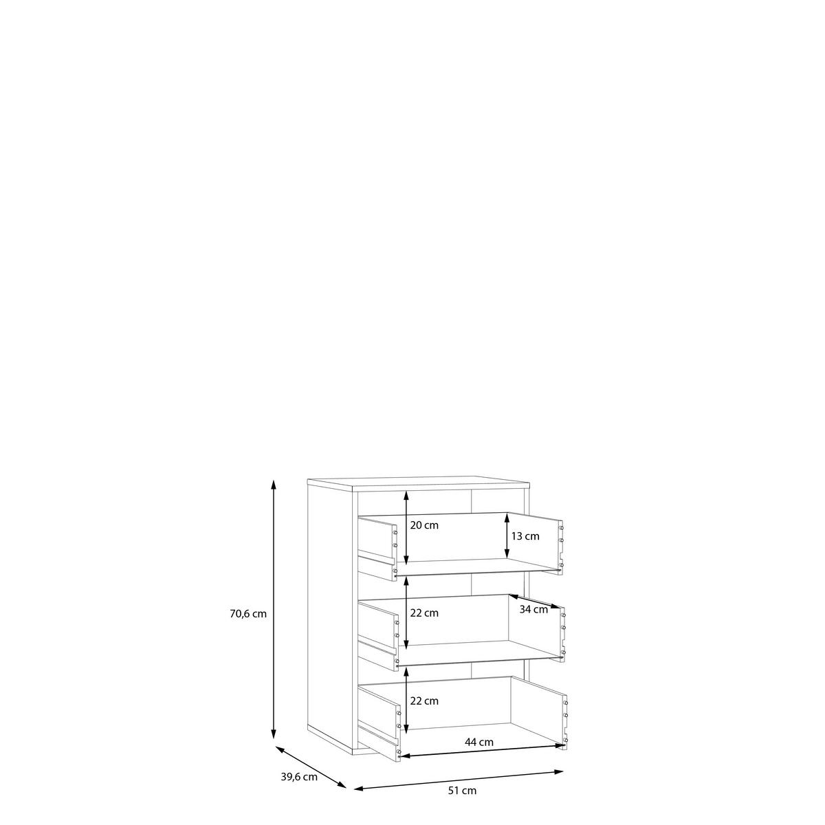 Schubkasteneinsatz Zubehör Grau - Grau, Holzwerkstoff (51/70,6/39,6cm) - Mömax