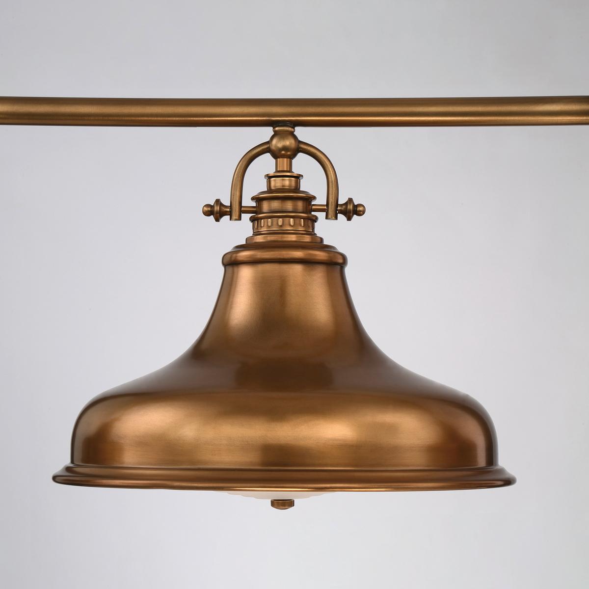 Viseća Svetiljka Qz-Emery3p- Boja Mjeda - boje mjeda, Design, staklo/metal (133.3/73/34.3cm)