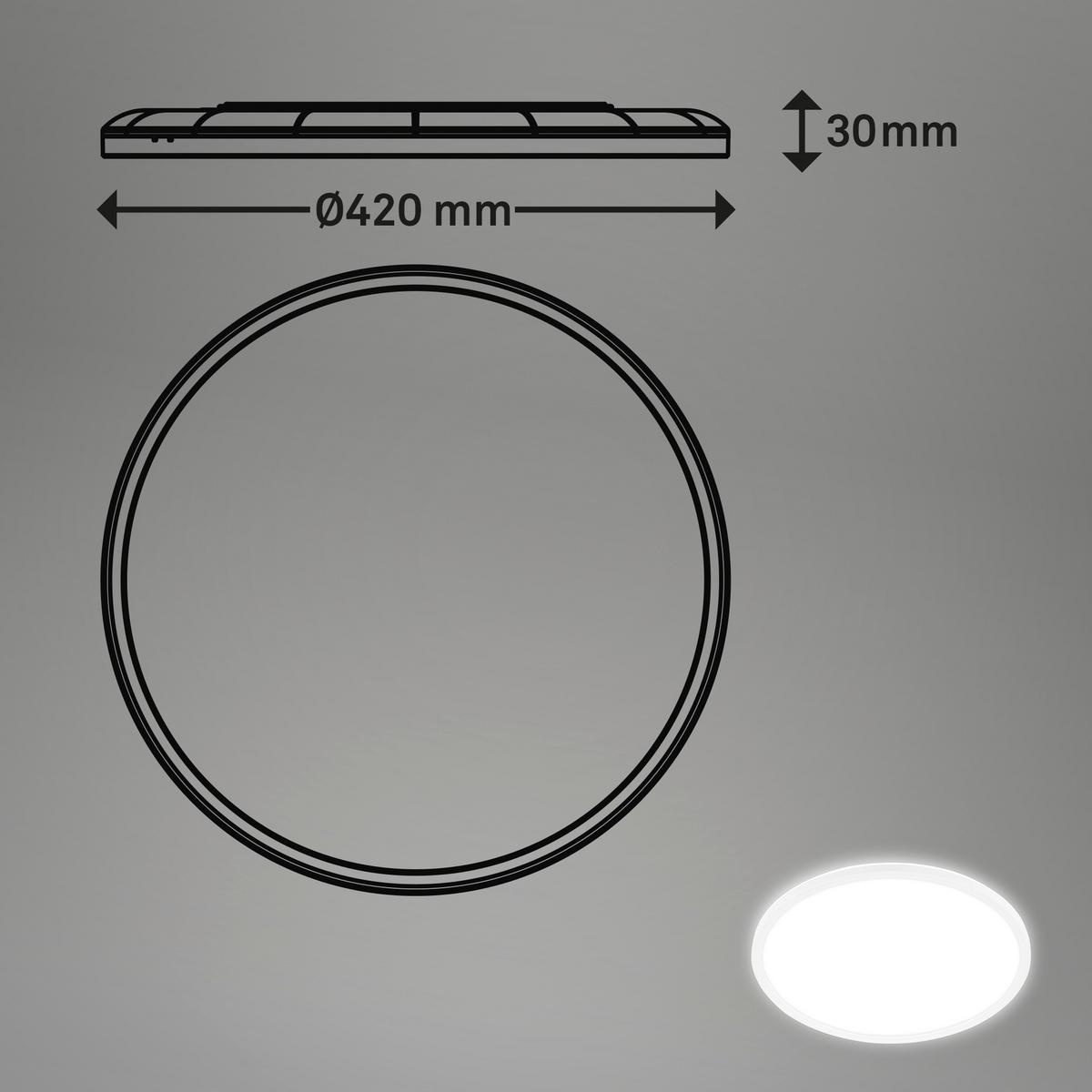 ŁAZIENKOWA LAMPA SUFITOWA LED 7526416 MOVE - biały, Konventionell, tworzywo sztuczne (42/3cm)