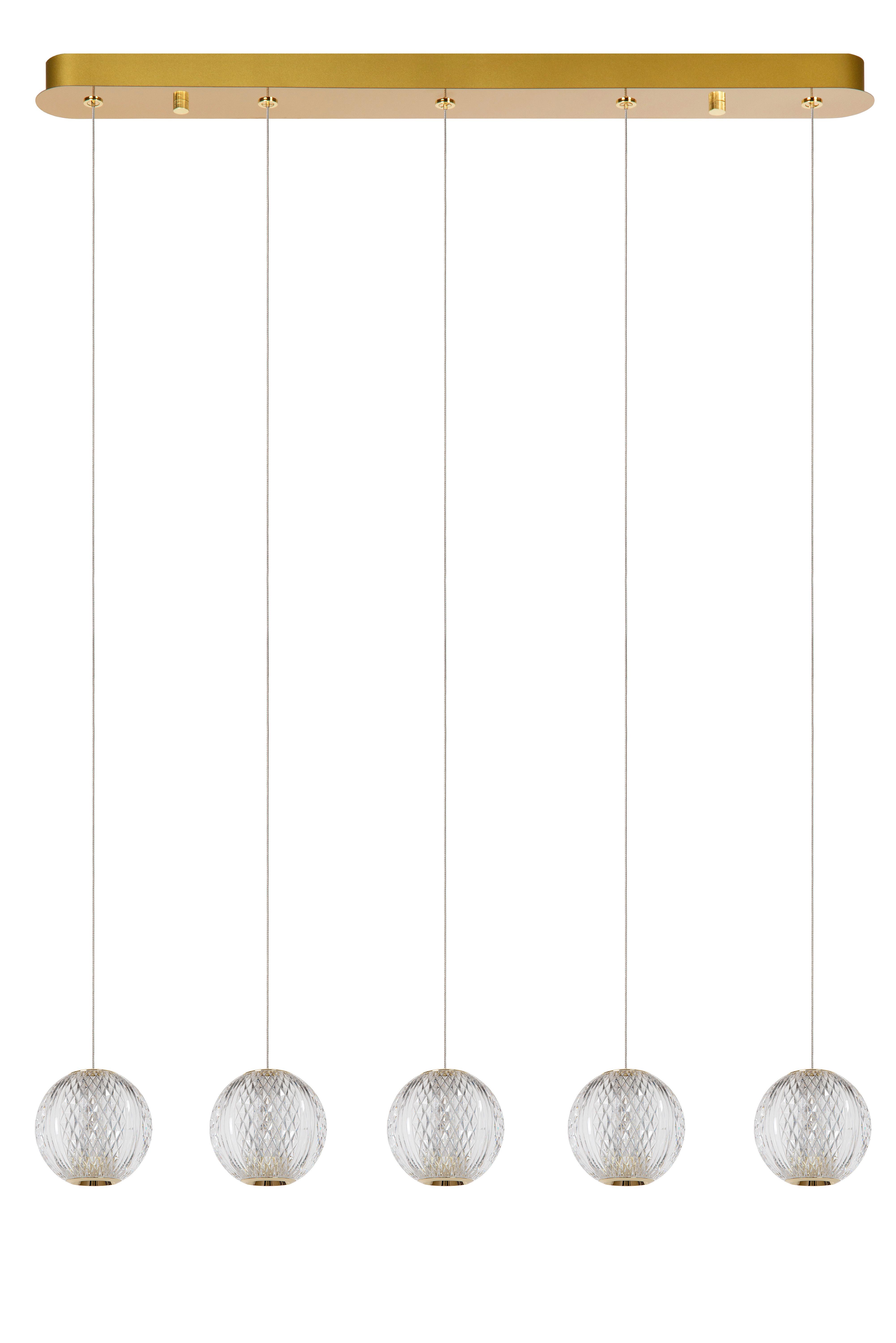 LAMPA ZWIESZANA LED 13499/21/60 CINTRA - przezroczysty, Design, tworzywo sztuczne (84/11/150cm) - Lucide