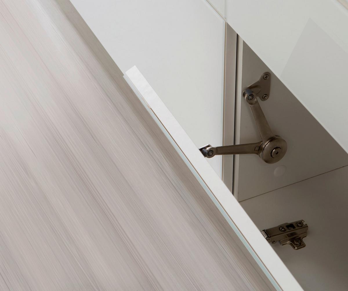 Tv-element Poole, Bela - barve nerjavečega jekla/barve šampanjca, Design, kovina/umetna masa (219,9/57/52,5cm) - Hom`in