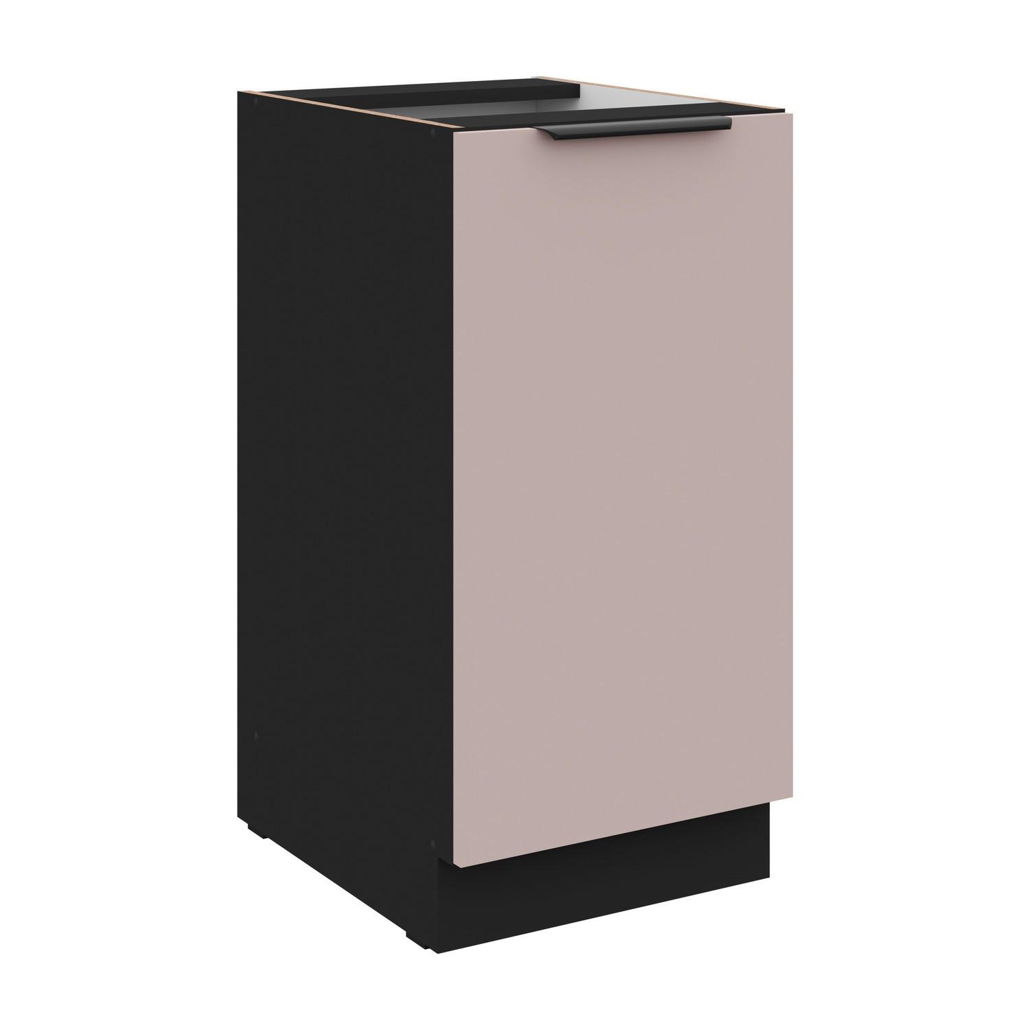 Baza 40 1 Vrata/1 Polica Arona - bež/crna, Moderno, drvni materijal/metal (40/82/52cm)