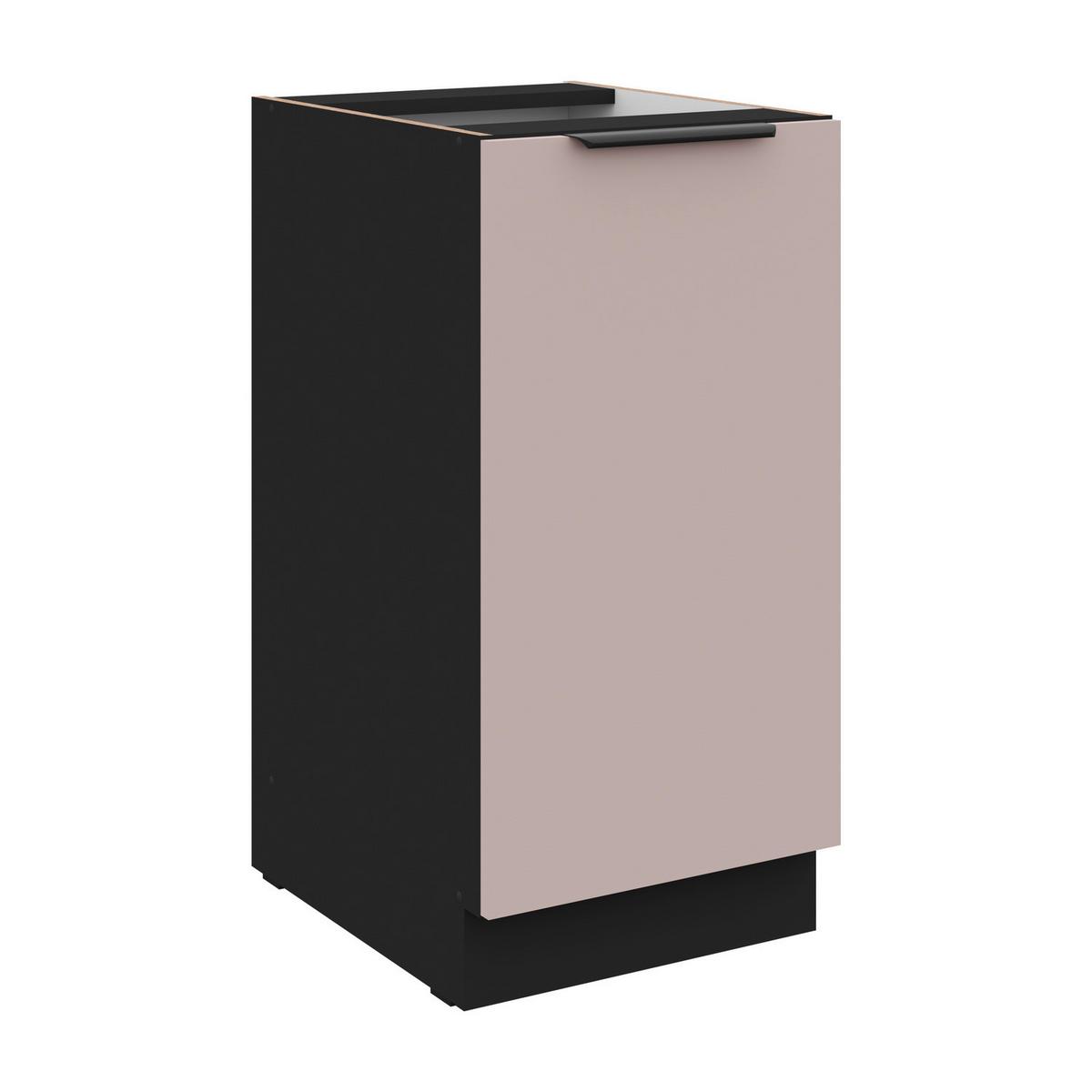 Corp  inferior de bucatarie ARONA - bej/negru, Modern, material pe bază de lemn (40/82/52cm)