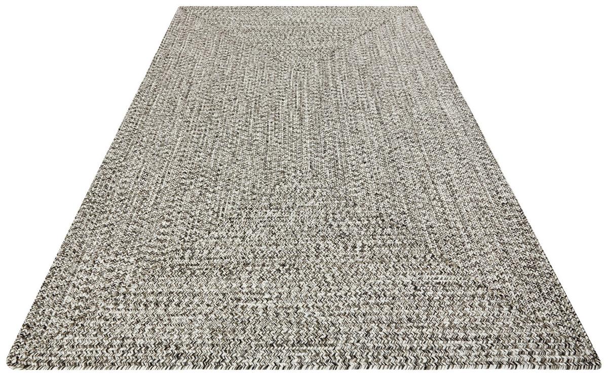 Outdoorteppich Trenzado Greige ca. 80x150cm - Greige/Multicolor, Design, Kunststoff (80/150cm)