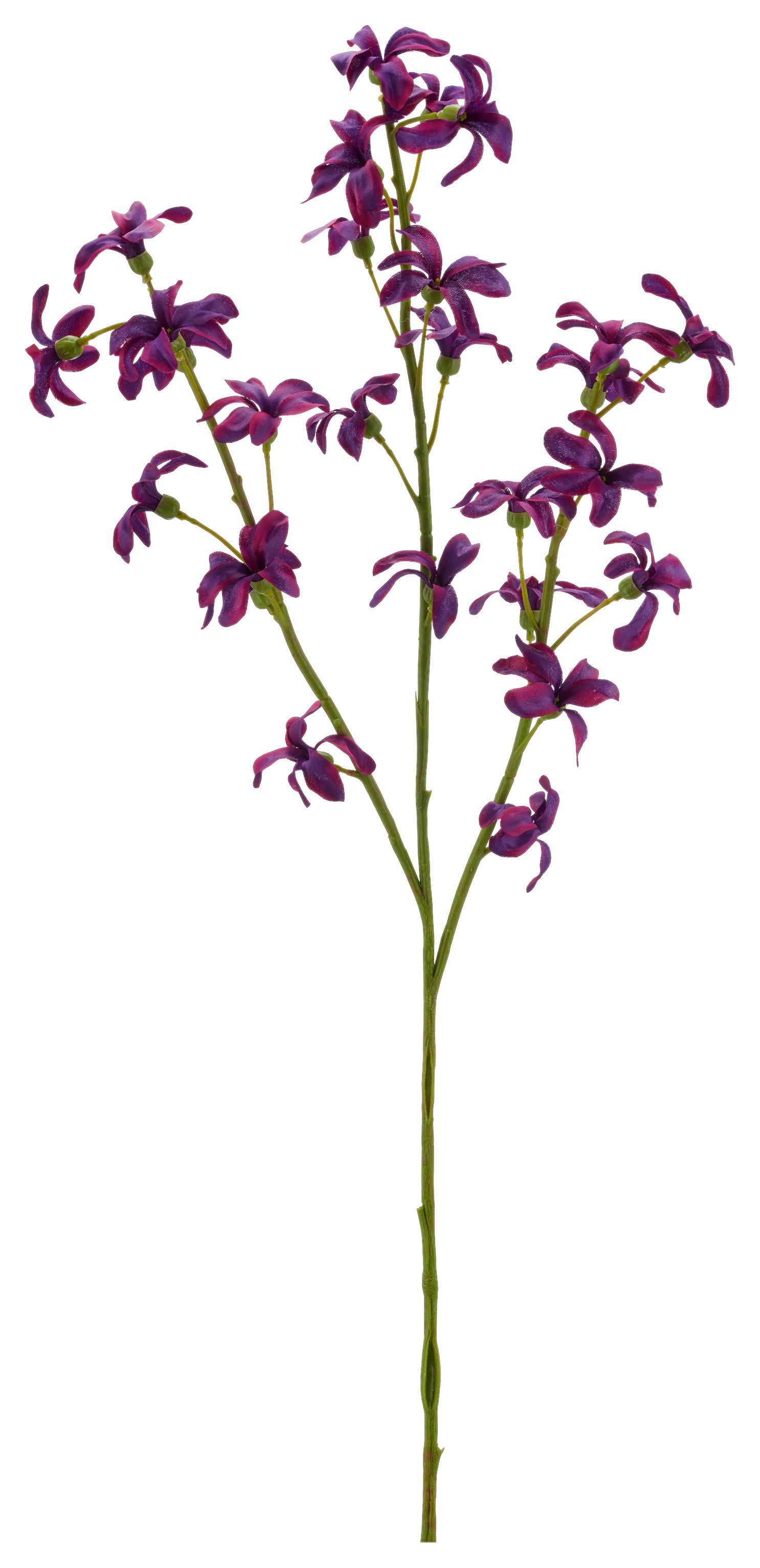 Dekozweig Deutzienzweig I Lila ca. 73cm - Lila/Grün, Basics, Kunststoff/Textil (73cm) - Mömax