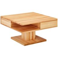 STOLIK KAWOWY LILL - kolor bukowy, Konventionell, drewno (80/80/47cm) - Linea Natura