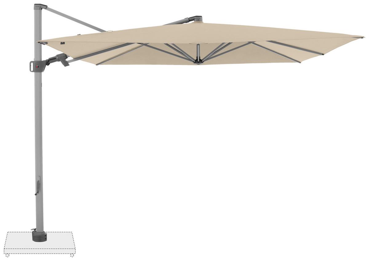 Ampelschirm Knirps Beige ca. 275x275cm - Beige/Silberfarben, KONVENTIONELL, Textil/Metall (275/275cm) - KNIRPS