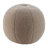 Pouf Ted Taupe Ø ca. 45cm - Taupe, Textil (45cm) - Mömax