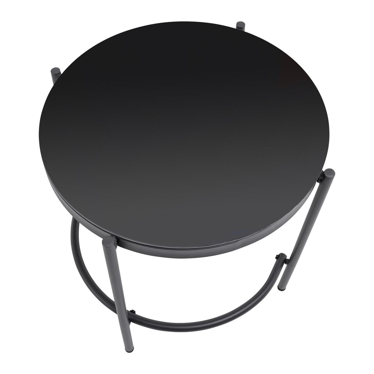 Garnitură grădină Zophia - gri închis/culoare natur, Modern, plastic/sticlă (294/68/77cm) - Bessagi Garden