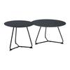 SOFFBORD MICA - svart, Modern, metall/trämaterial (55/55/46cm) - Mömax