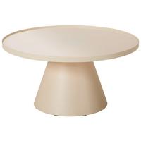 STOLIK KAWOWY CHLOE - kaszmir/kremowy, Design, metal/szkło (81/81/40cm) - Livetastic