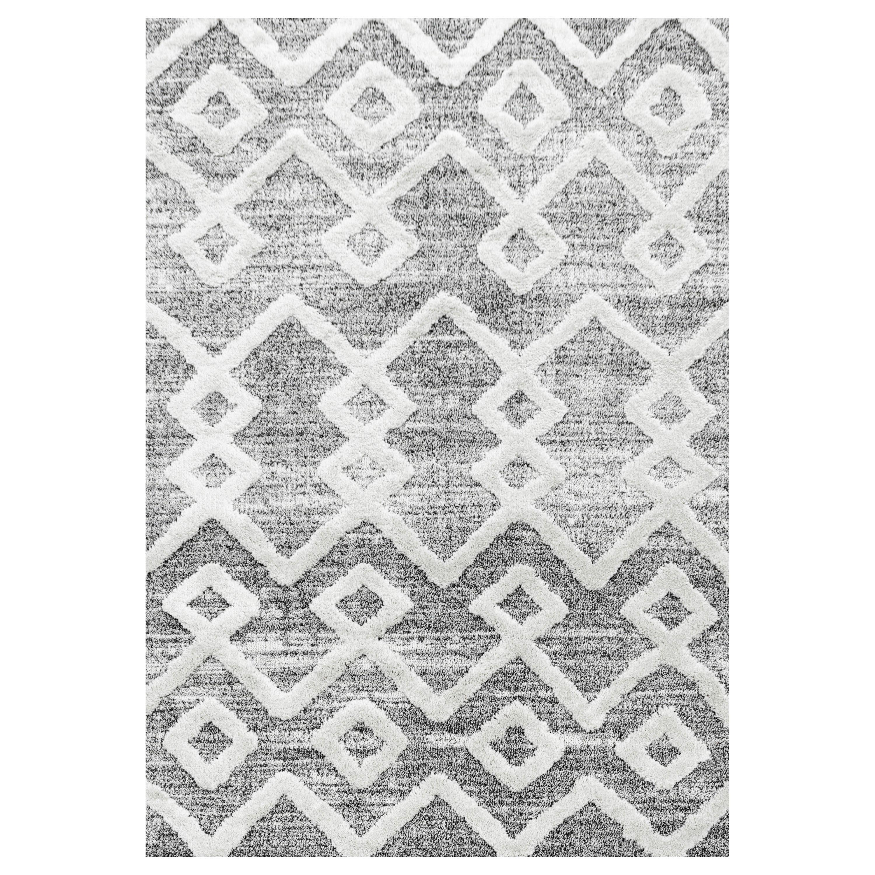 Webteppich Pisa Grau ca. 80x250cm - Grau, KONVENTIONELL, Textil (80/250cm)