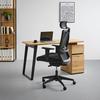 SKRIVBORD ALBERO - svart/naturfärgad, Modern, metall/trä (140/65/77cm) - Based