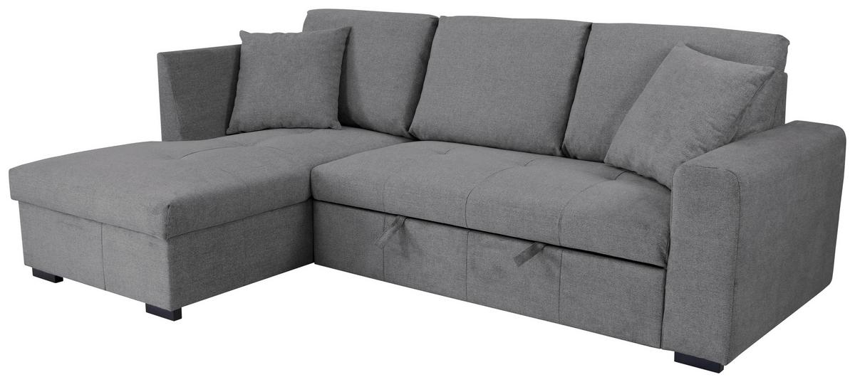 Kutna Garnitura Lukas - siva, Trend, tekstil (158/239cm) - Modern Living