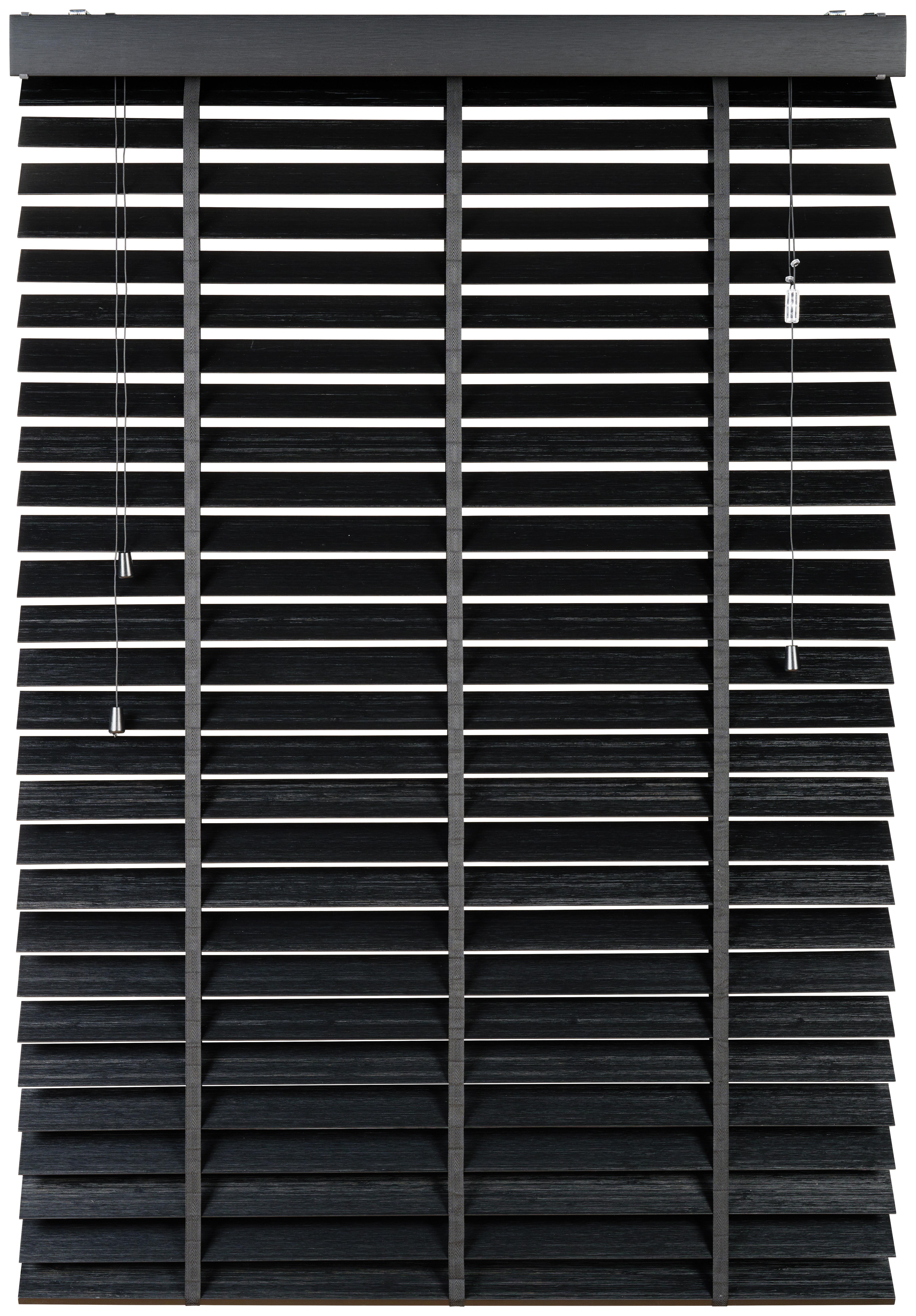 ŻALUZJA VENETIAN - czarny, Natur, drewno (90/130cm) - Homeware