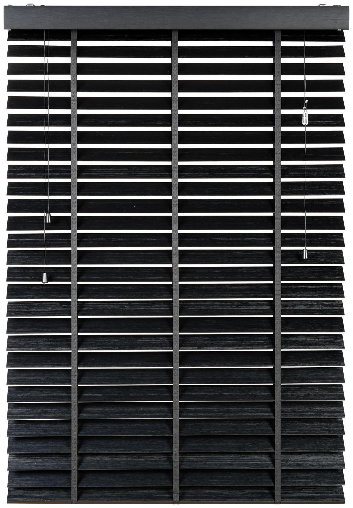 ŻALUZJA VENETIAN - czarny, Natur, drewno (90/130cm) - Homeware