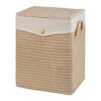 Wäschekorb Denise Beige ca. 5l - Beige, Romantik / Landhaus, Naturmaterialien/Kunststoff (35/44/26cm) - Mömax
