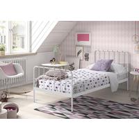 Kinder-/Juniorbett Alice ca. 90x200 cm Weiß - Weiß, ROMANTIK / LANDHAUS, Holzwerkstoff/Metall (90/200cm) - MID.YOU
