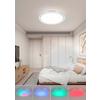 LED-TAKLAMPA FARBI - vit/kromfärg, Modern, metall/plast (38/6cm) - Mömax