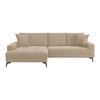 Kutna Garnitura Zero - bež/crna, Trend, tekstil (173/286cm) - Modern Living