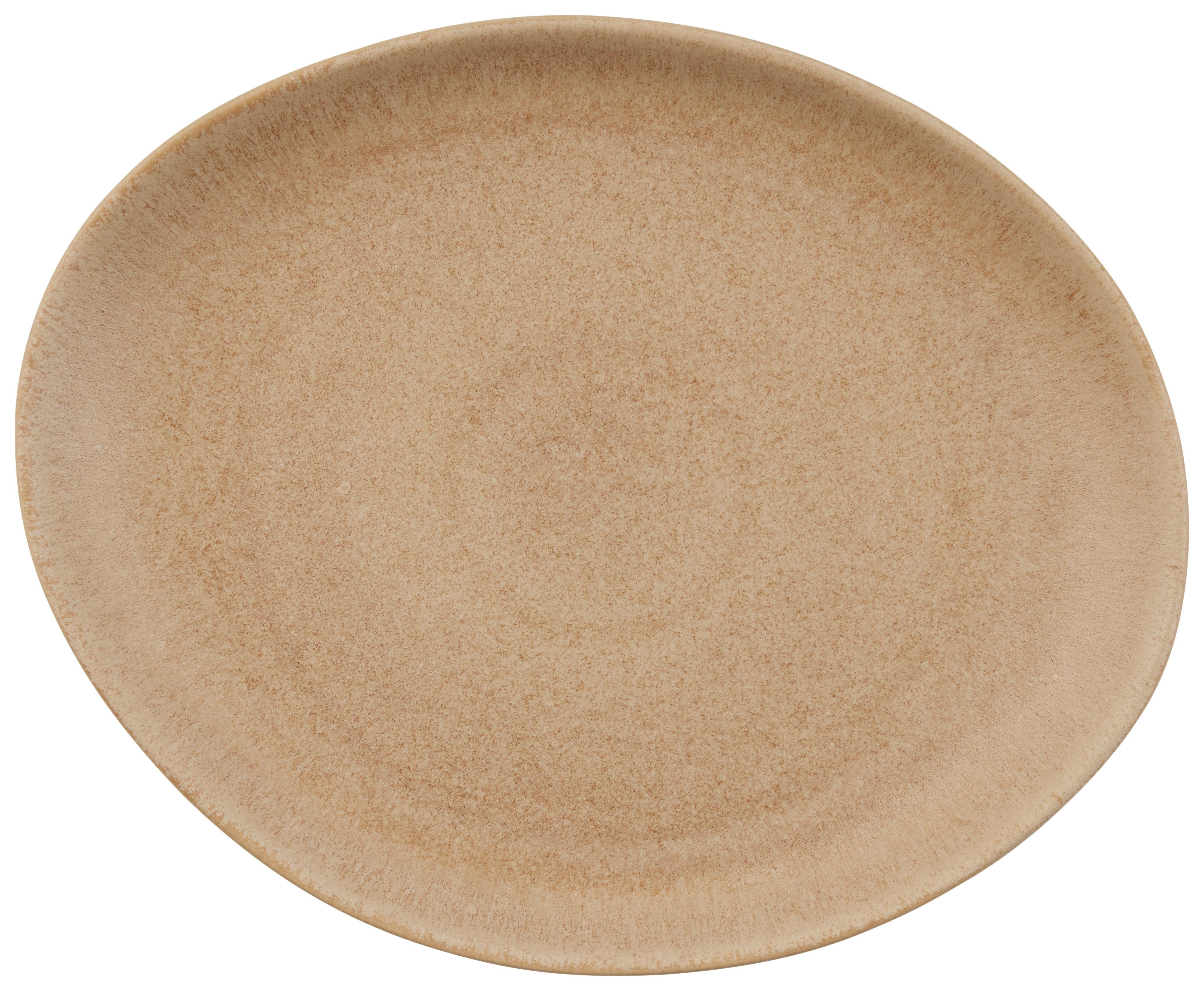 Desertni Krožnik Gourmet - bež, Moderno, keramika (22/17/2,5cm) - Premium Living