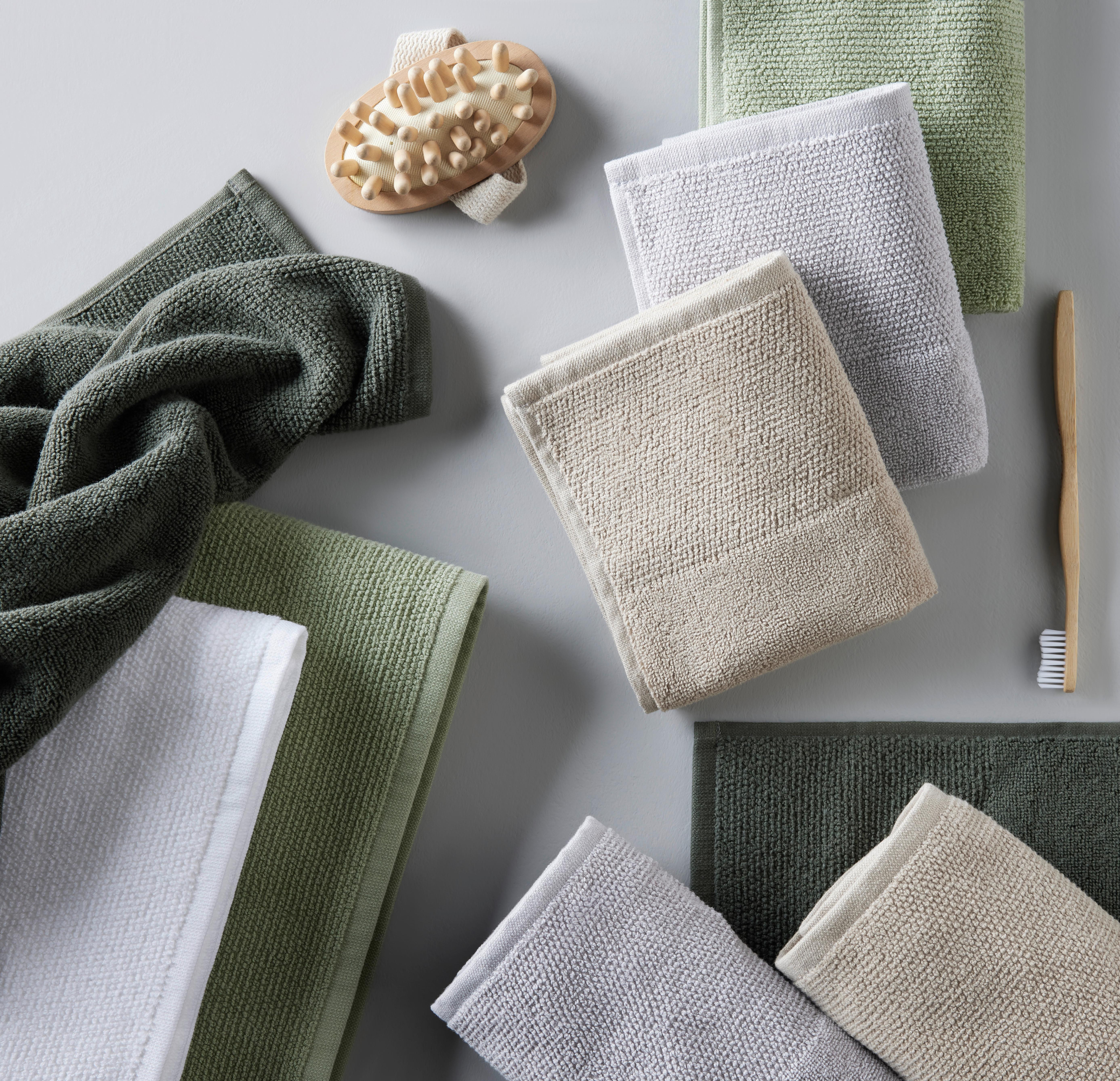 Gästetuch Olivia in Weiss ca. 30x50cm - Weiss, Konventionell, Textil (30/50cm) - Premium Living