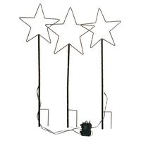 LED-díszlámpa Leonore - fekete, fém (25/75cm) - Premium Living