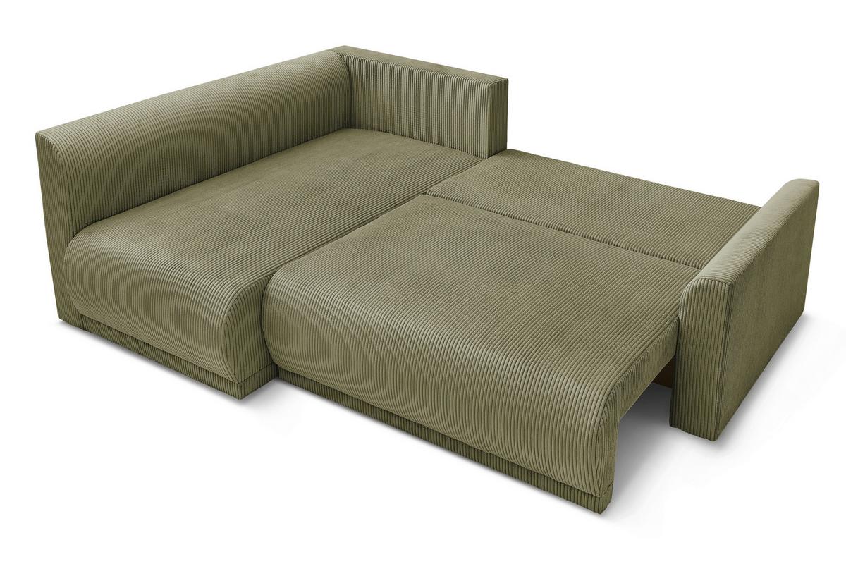 Coltar Kim - măsliniu, Modern, lemn/textil (233/160cm) - Modern Living