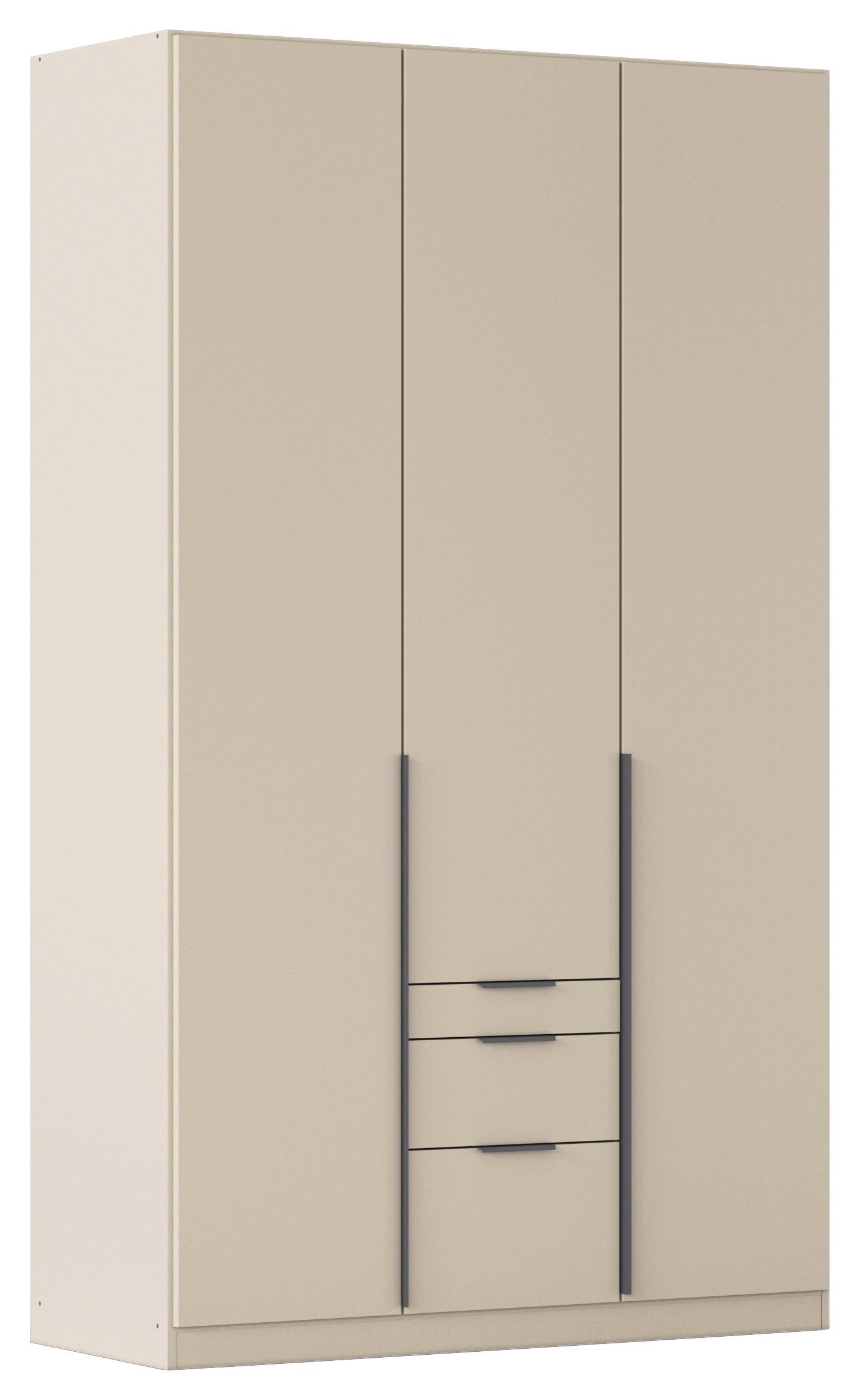 Drehtürenschrank Alabama Champagner - Champagner/Grau, MODERN, Holzwerkstoff/Metall (136/229/54cm) - Rauch Möbel