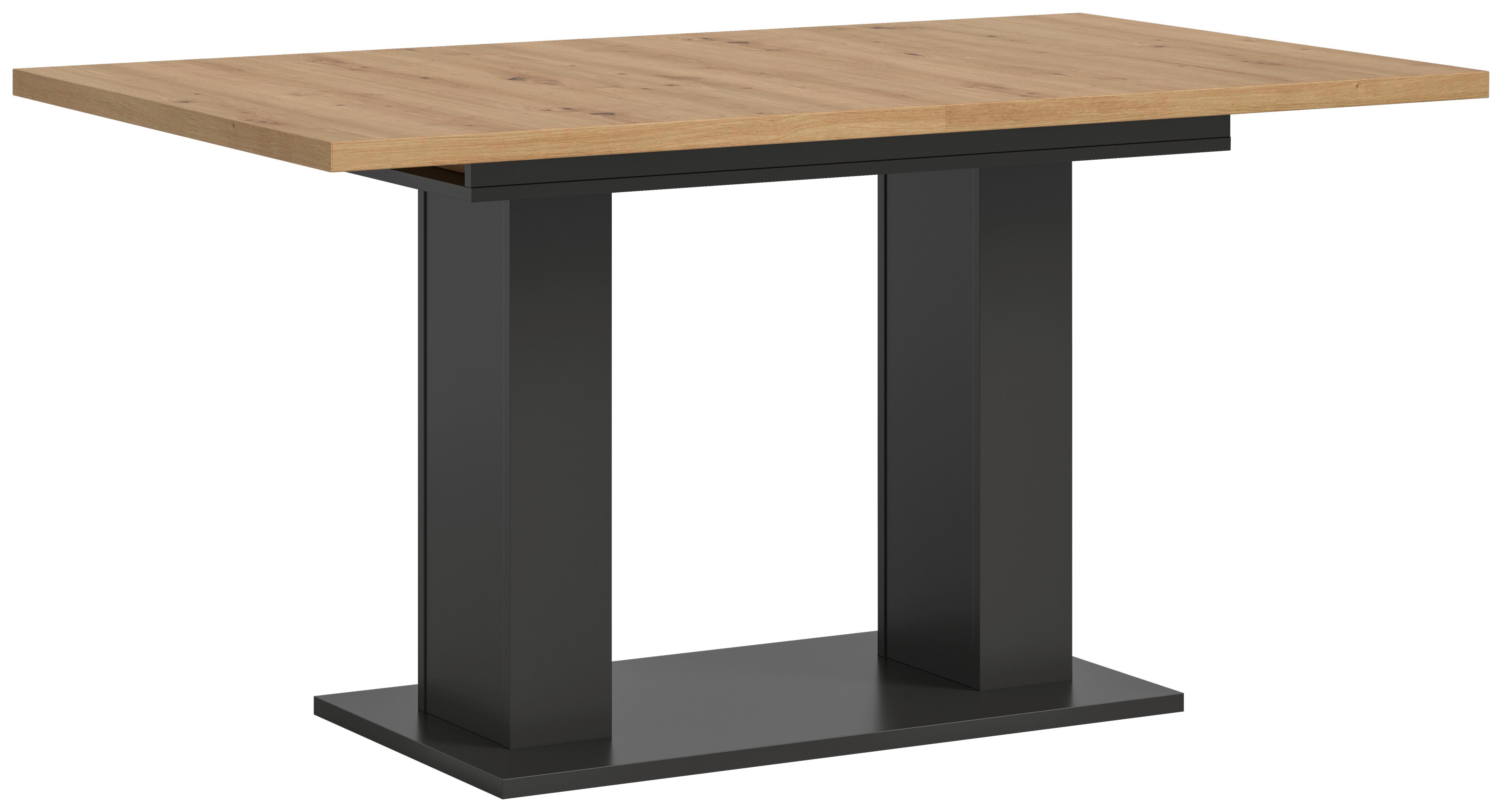 Ausziehtisch Marlon ca. 150x190 cm Eiche/Grau - Eiche Artisan/Grau, KONVENTIONELL, Holzwerkstoff (150-190/90/76cm)